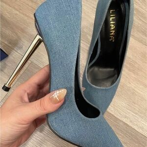 Liliana Blue Stiletto Heels for Women